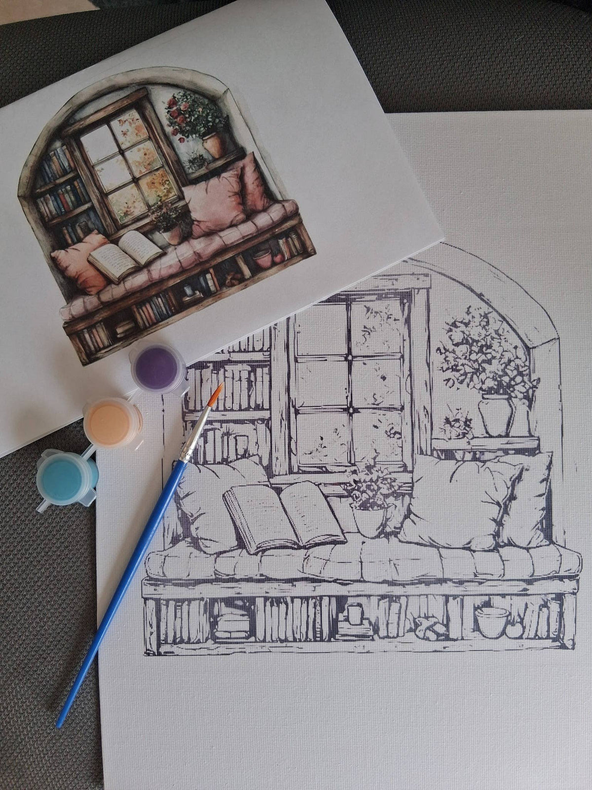 Book Nook DIY Painting Art Kit