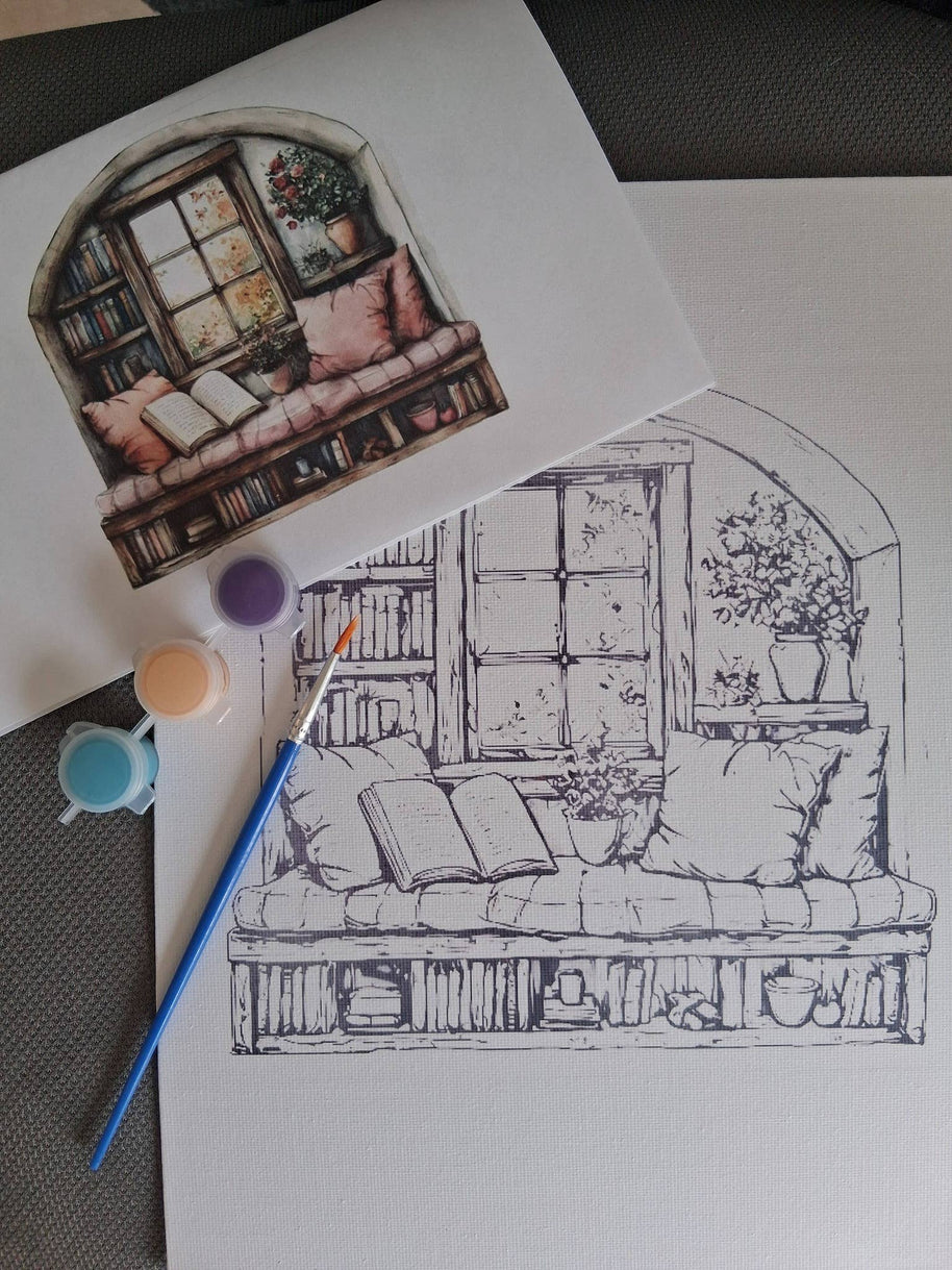 Book Nook DIY Painting Art Kit