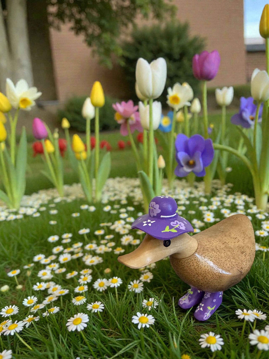 Flower Hat Bamboo Ducky