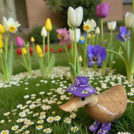 Flower Hat Bamboo Ducky