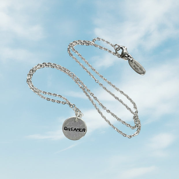 Dreamer - Hand Stamped Necklace