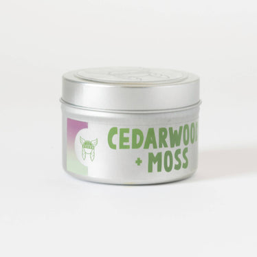 Cedarwood + Moss Candle Tin - THE SILVER RIPPLE