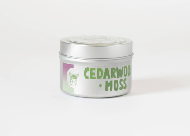 Cedarwood + Moss Candle Tin - THE SILVER RIPPLE
