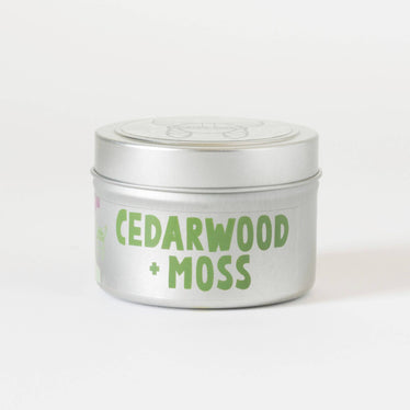 Cedarwood + Moss Candle Tin - THE SILVER RIPPLE
