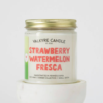 Strawberry Watermelon Fresca Candle | Summer Collection - THE SILVER RIPPLE