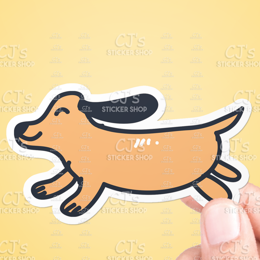 Dog Doodle #1 Sticker Vinyl Decal: 3"