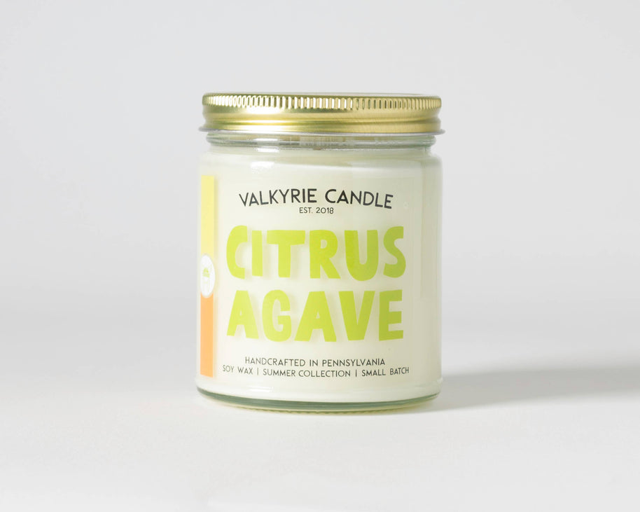 Citrus Agave Candle | Summer Collection - THE SILVER RIPPLE