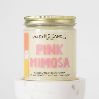 Pink Mimosa Candle - THE SILVER RIPPLE