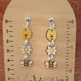 Happy Honey Bee Earring