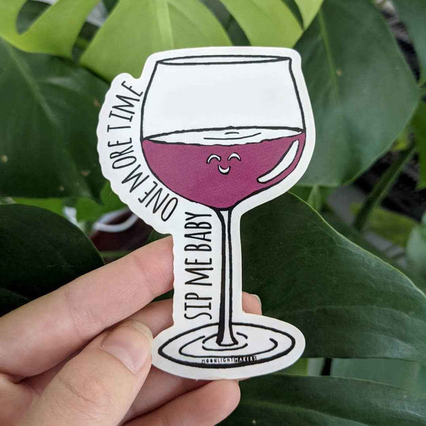 Sip Me Baby One More Time - Wine Stickers - CLOSEOUT SALE