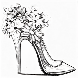 Floral Stiletto DIY Painting Art Kit