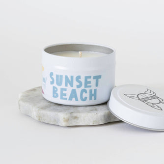 Sunset Beach Tin | Summer Collection - THE SILVER RIPPLE