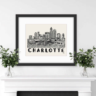 Charlotte Art Print, Charlotte NC Decor, North Carolina Art