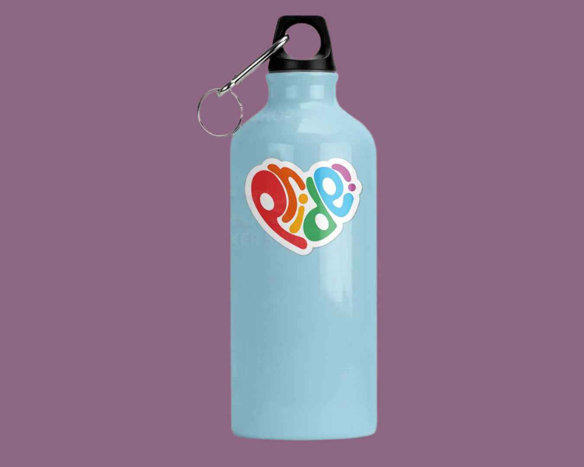 Pride Heart Shape Sticker: 5