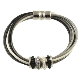 Multi Tone Leather Bracelet