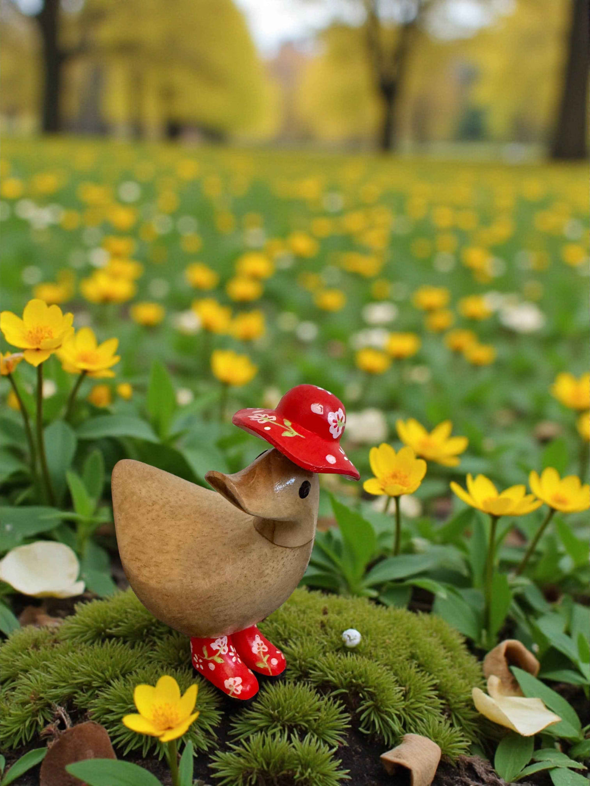 Flower Hat Bamboo Ducky