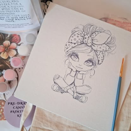 Blonde Dreamer DIY Painting  Art Kit