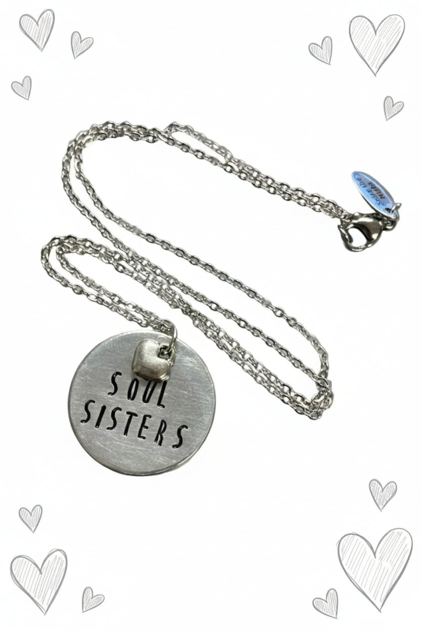 Soul Sisters - Hand Stamped Necklace