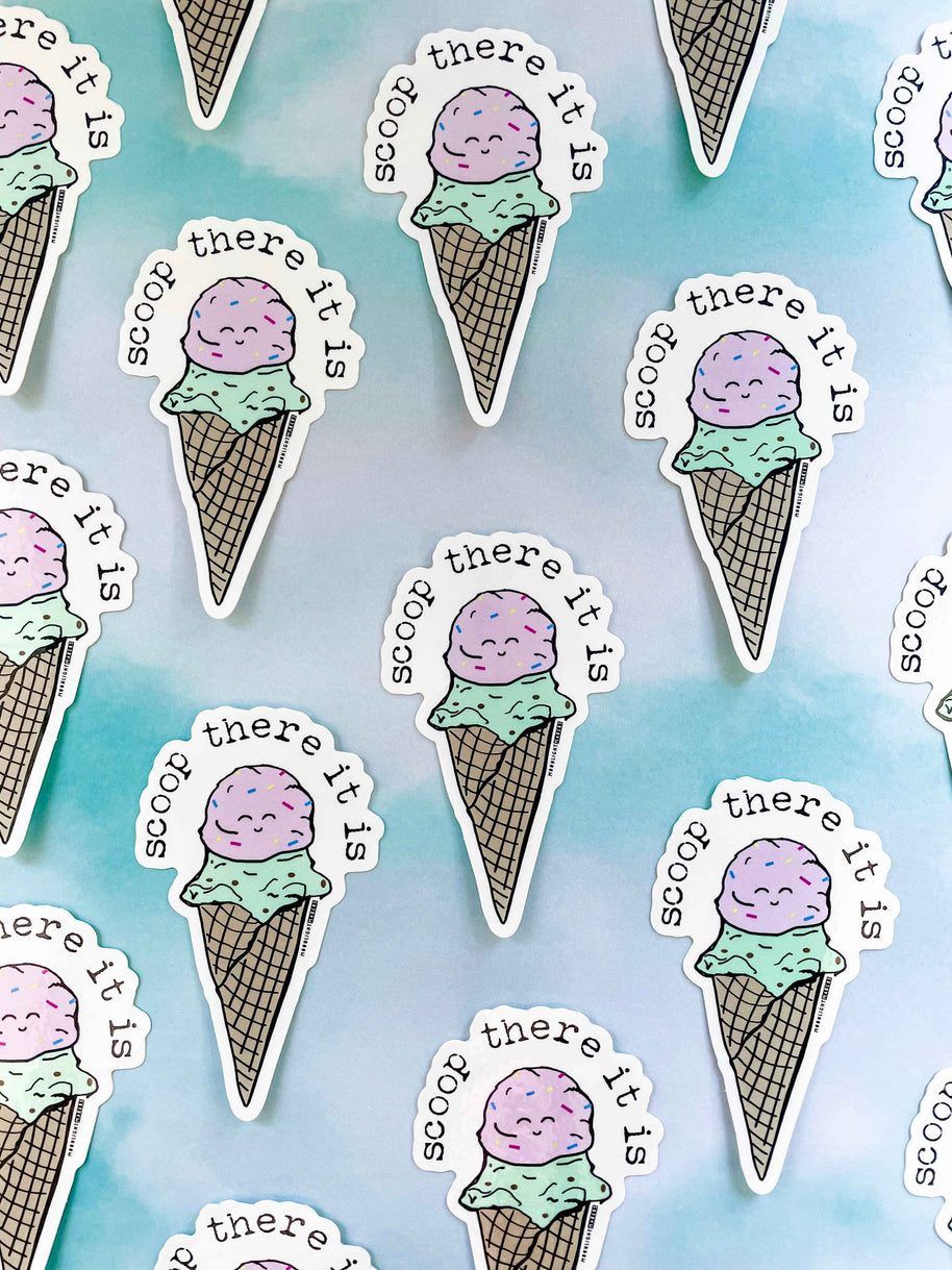 Scoop There It Is - Ice Cream Stickers - CLOSEOUT SALE
