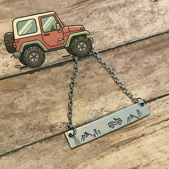 Off-road vehicle bar necklace