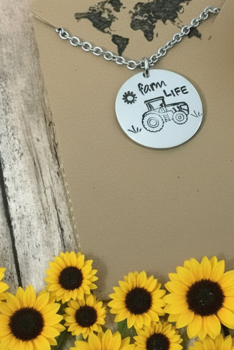 Farm Life Tractor pendant