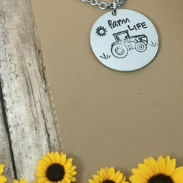 Farm Life Tractor pendant