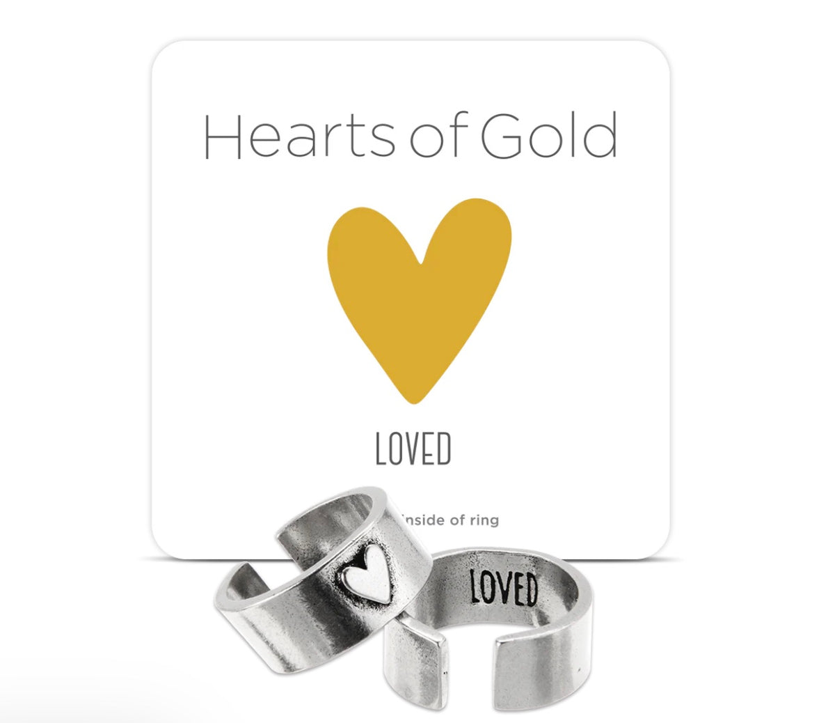 Hearts of Gold Ring - Loved
