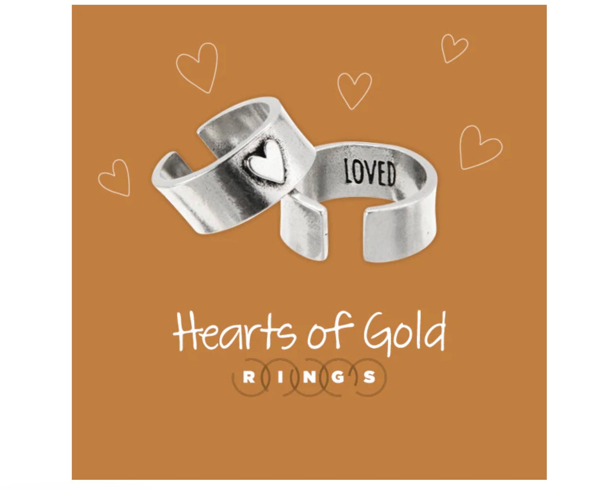 Hearts of Gold Ring - Loved