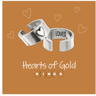 Hearts of Gold Ring - Loved