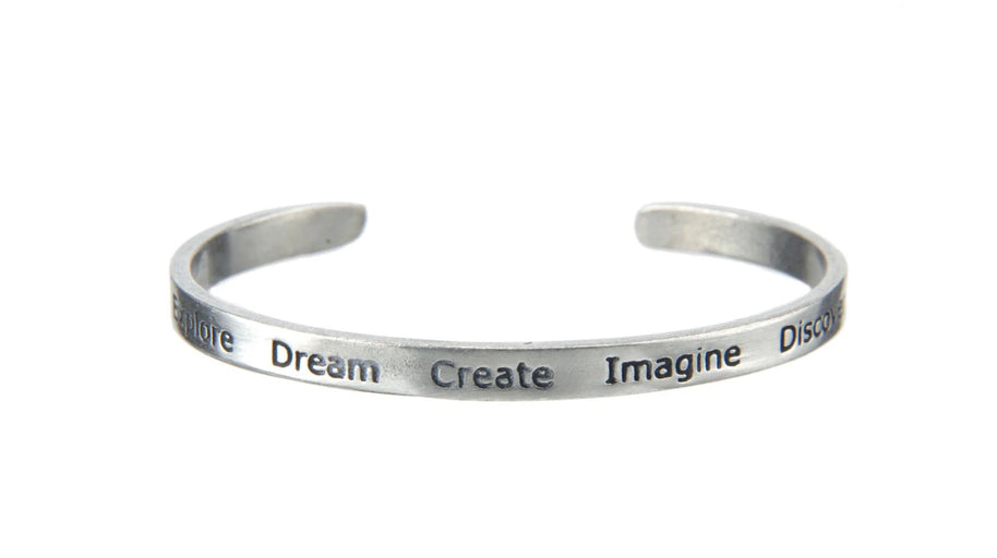 Quotable Cuff - Explore Dream Create Imagine Discover