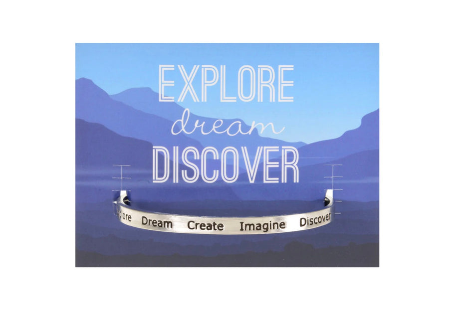 Quotable Cuff - Explore Dream Create Imagine Discover