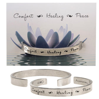 Quotable Cuff - Comfort Healing Peace