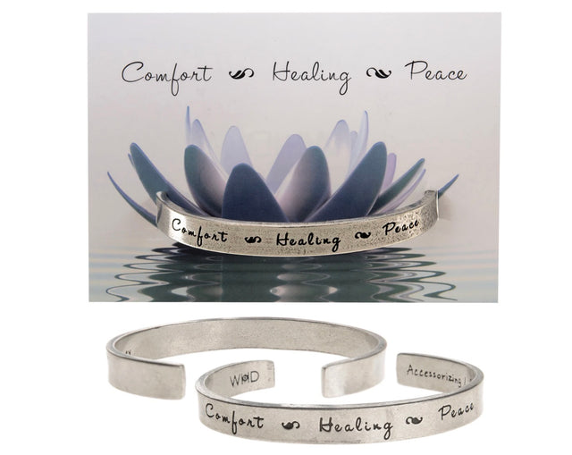 Quotable Cuff - Comfort Healing Peace