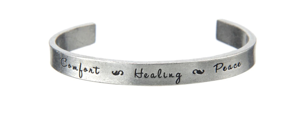 Quotable Cuff - Comfort Healing Peace