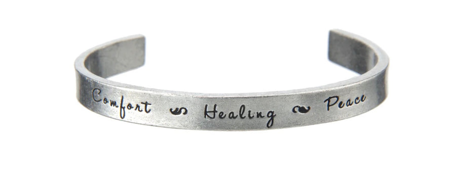 Quotable Cuff - Comfort Healing Peace