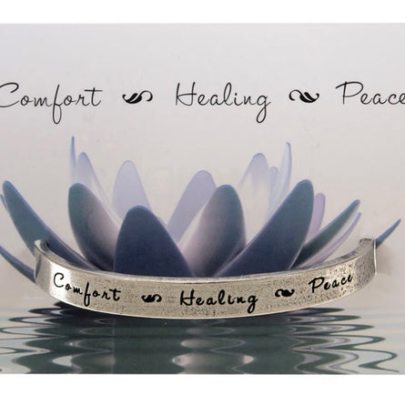 Quotable Cuff - Comfort Healing Peace