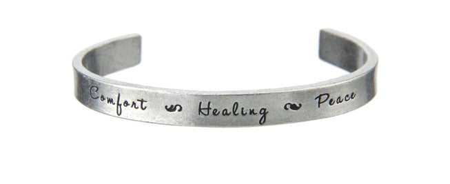 Quotable Cuff - Comfort Healing Peace