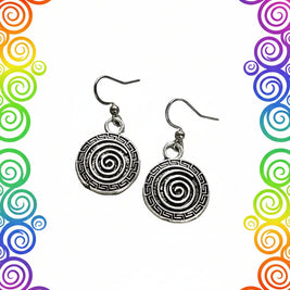 Silver Spiral Earrings