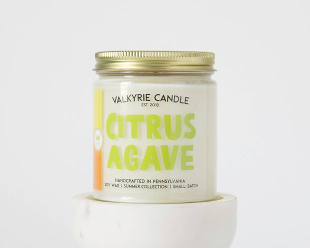 Citrus Agave Candle | Summer Collection - THE SILVER RIPPLE