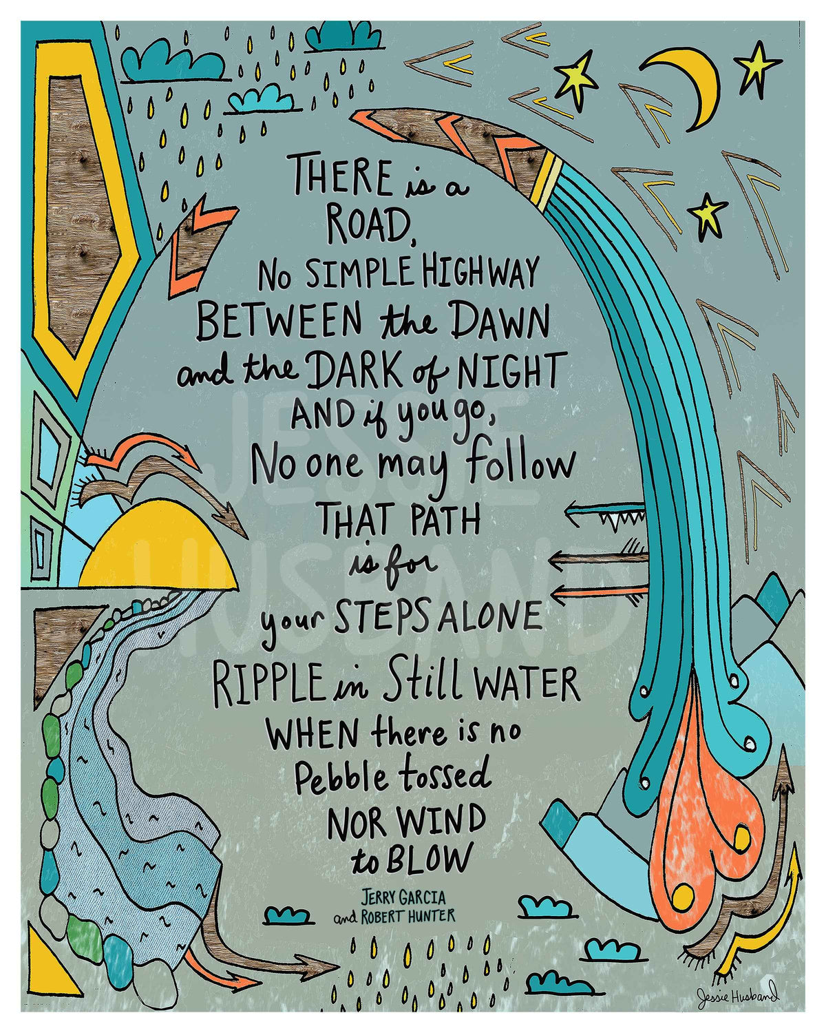 Ripple, Jerry Garcia, Robert Hunter, Grateful Dead Lyrics - jessie husband