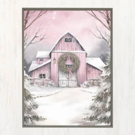 Cozy Winter Barn DIY Painting Art Kit