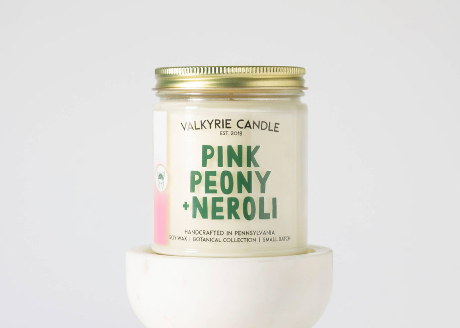 Pink Peony + Neroli Candle - THE SILVER RIPPLE