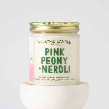 Pink Peony + Neroli Candle - THE SILVER RIPPLE