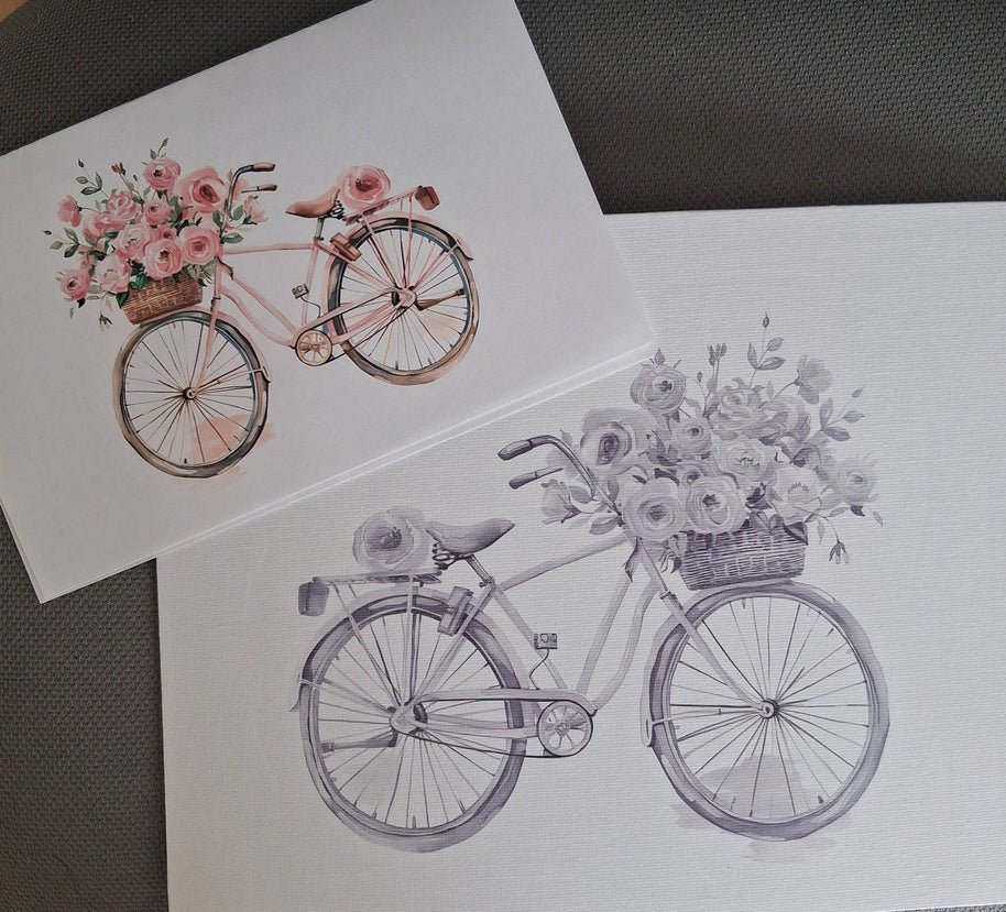 Bike of Roses DIY Painting Art Kit