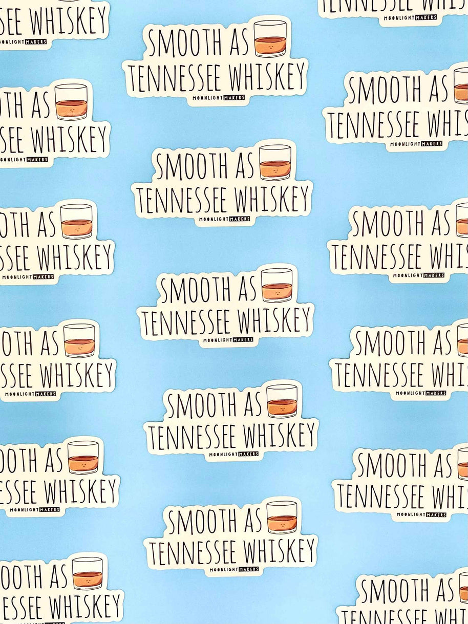 Smooth As Tennessee Whiskey - Stickers - CLOSEOUT SALE