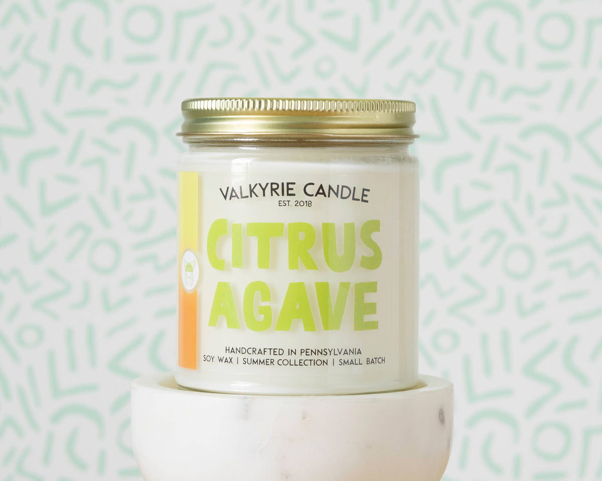 Citrus Agave Candle | Summer Collection - THE SILVER RIPPLE