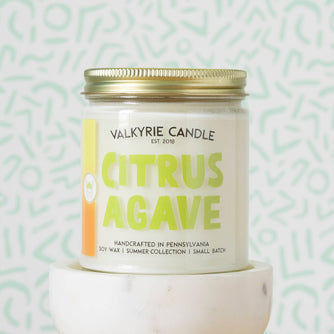 Citrus Agave Candle | Summer Collection - THE SILVER RIPPLE
