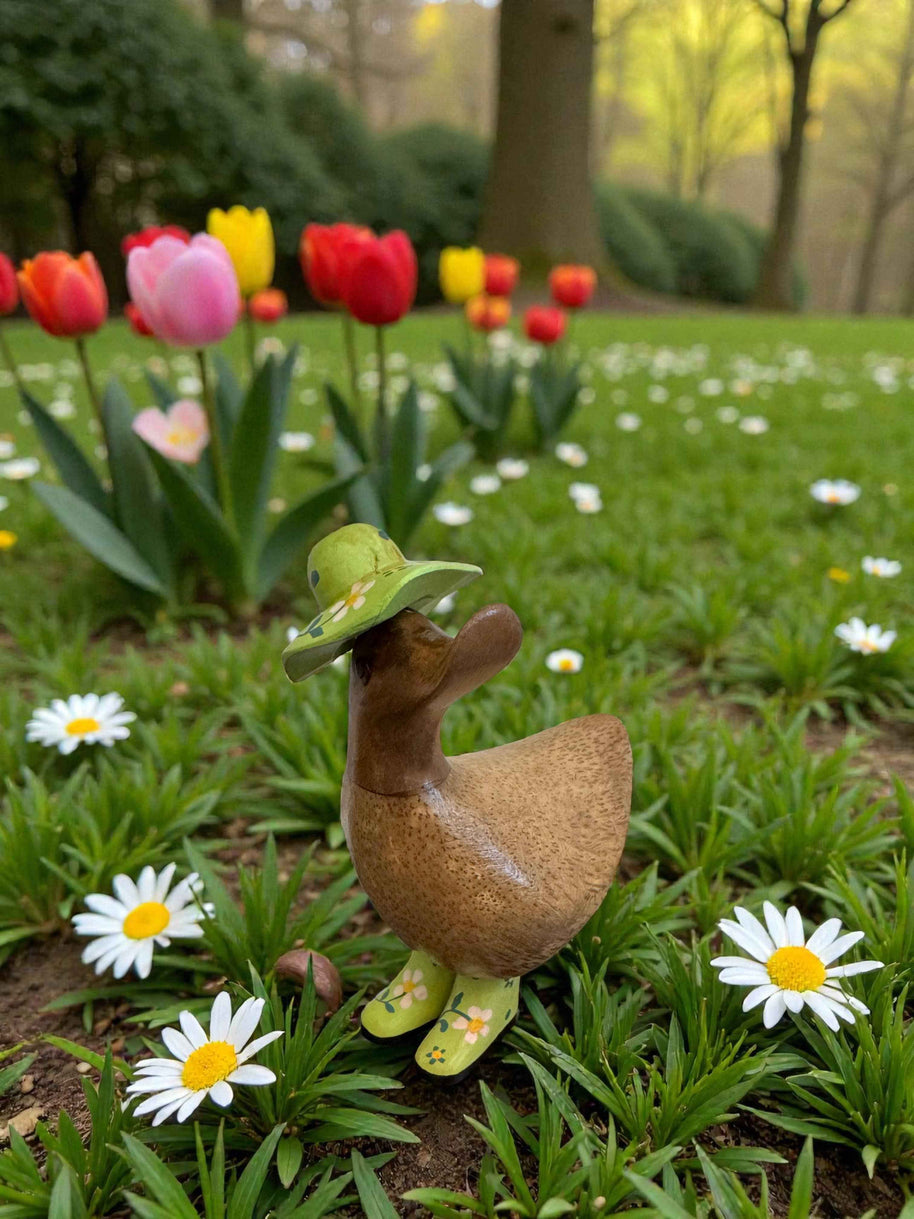 Flower Hat Bamboo Ducky