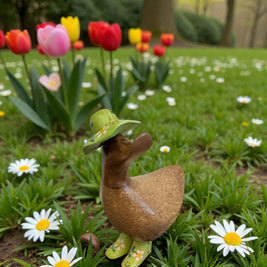 Flower Hat Bamboo Ducky
