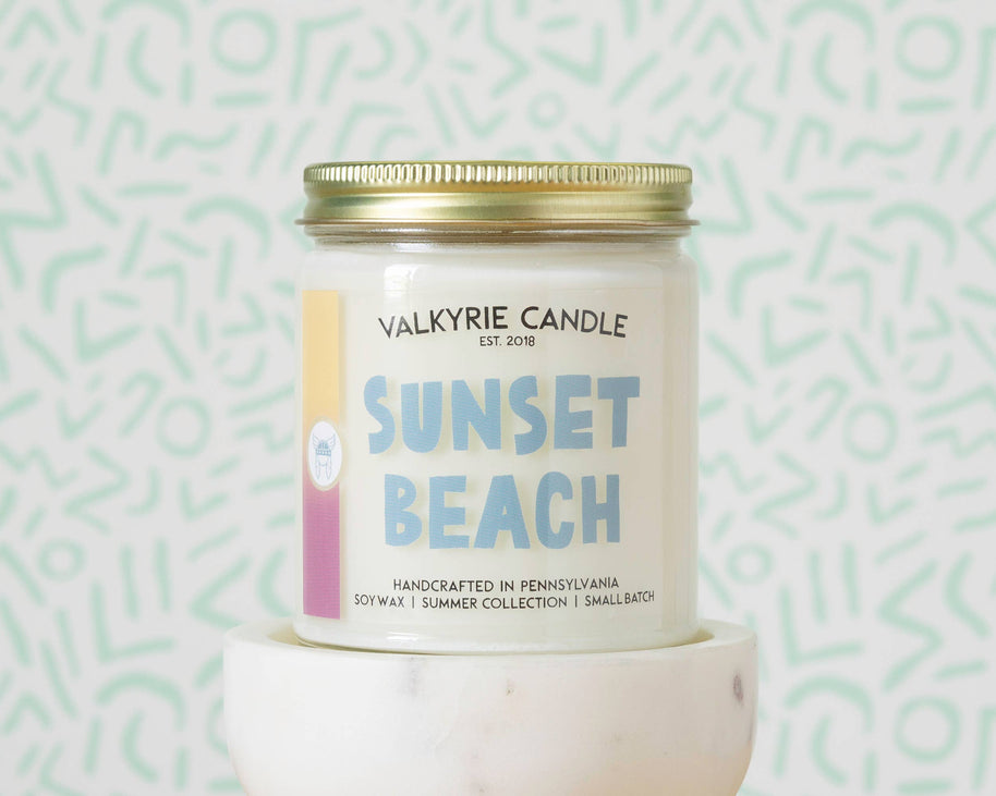 Sunset Beach Candle | Summer Collection - THE SILVER RIPPLE